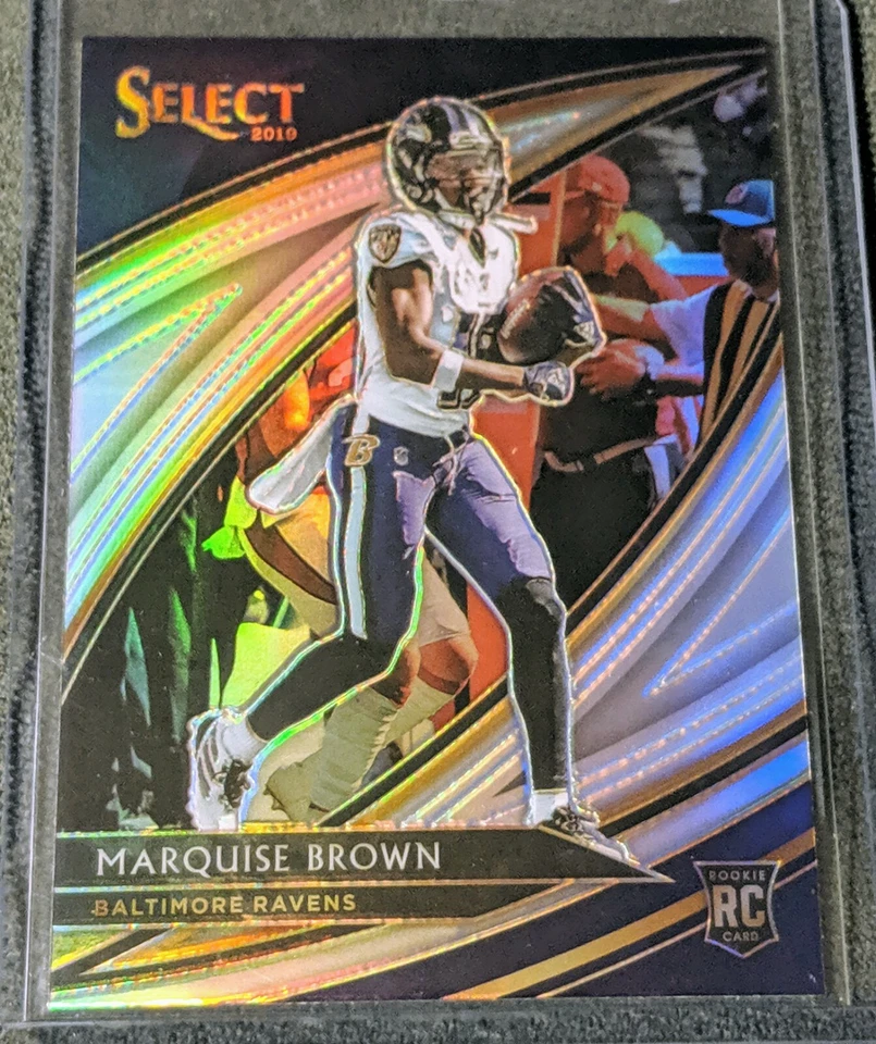 2019 Select Marquise HOLLYWOOD Brown ROOKIE Silver Field Level Baltimore Ravens - Image 1 of 1