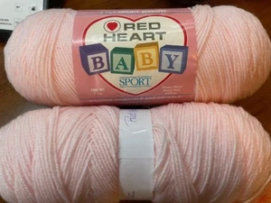 Red Heart Yarn - BABY SPORT - 3-ply sport weight machine washable - Picture 1 of 12
