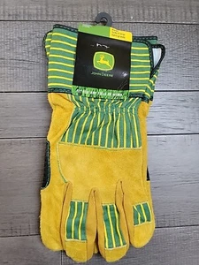 NWT John Deere Men's Split Leather Work Gloves Size X LARGE GREAT GIFT - Picture 1 of 22