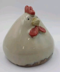 Large VTG Pier 1 Ceramic ChubbyRooster Chicken 90s Farmhouse Decor Figurine Farm - Picture 1 of 12