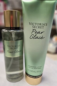 Victoria's Secret Pear Glace Fragrance Mist & Lotion Set 8.4 fl oz & 8 fl oz - Picture 1 of 2