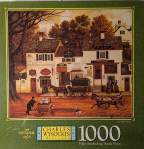 Charles Wysocki ~ 1000 pc Puzzle ~ On Main Street ~ 4679-19 ~ Complete - Picture 1 of 2