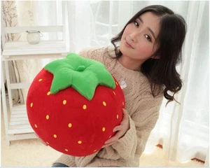 creative plush strawberry toy cute simulaiton strawberry pillow gift about 40cm - Picture 1 of 4