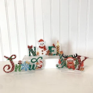 Set Of 3 Christmas Table Decorations Holiday Party Decor Supplies - Picture 1 of 9