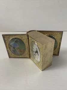 Book Clock w/ 2 Picture Holders - Picture 1 of 5