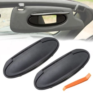 Sun Visor Vanity Mirror Cover Cap For Porsche 911 996/997 Boxster Cayman 986/987 - Picture 1 of 14