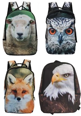 MARKENLOS 1 Rucksack 42x28x12cm Tier Tiere Waldtiere Eyecatcher Rucksäcke Tasche Taschen