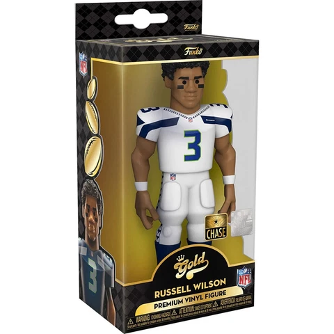 RUSSELL WILSON  Funko Gold 5" Vinyl Figure SEATTLE SEAHAWKS Chase Version Cover