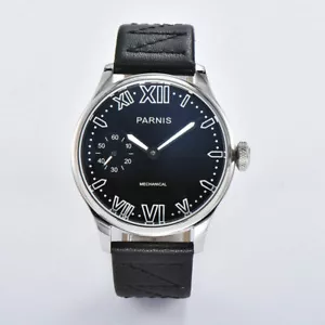 44mm Hand Winding Movement Watch for Men PARNIS Luminous Hands Wristwatches - Picture 1 of 5