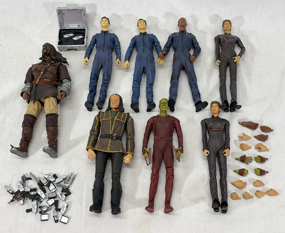 Star Trek Art Asylum Diamond Select Lote de 8 - Broken Bow Away Team Klingon Foto 1 de 4