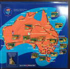THE 2000 SYDNEY OLYMPIC TORCH RELAY PIN BADGE ALBUM SUNDAY MAIL X 16 BADGES.