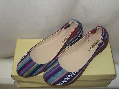 ~*NUEVOS zapatos planos de ballet manta azteca suroeste mexicana mossimo ONA SCRUNCH*~ Foto 1 de 4
