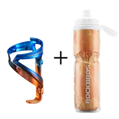 Portabotellas de Agua para Bicicleta ROCKBROS con Botella de Agua Aislada 750ml Multicolor Foto 1 de 4