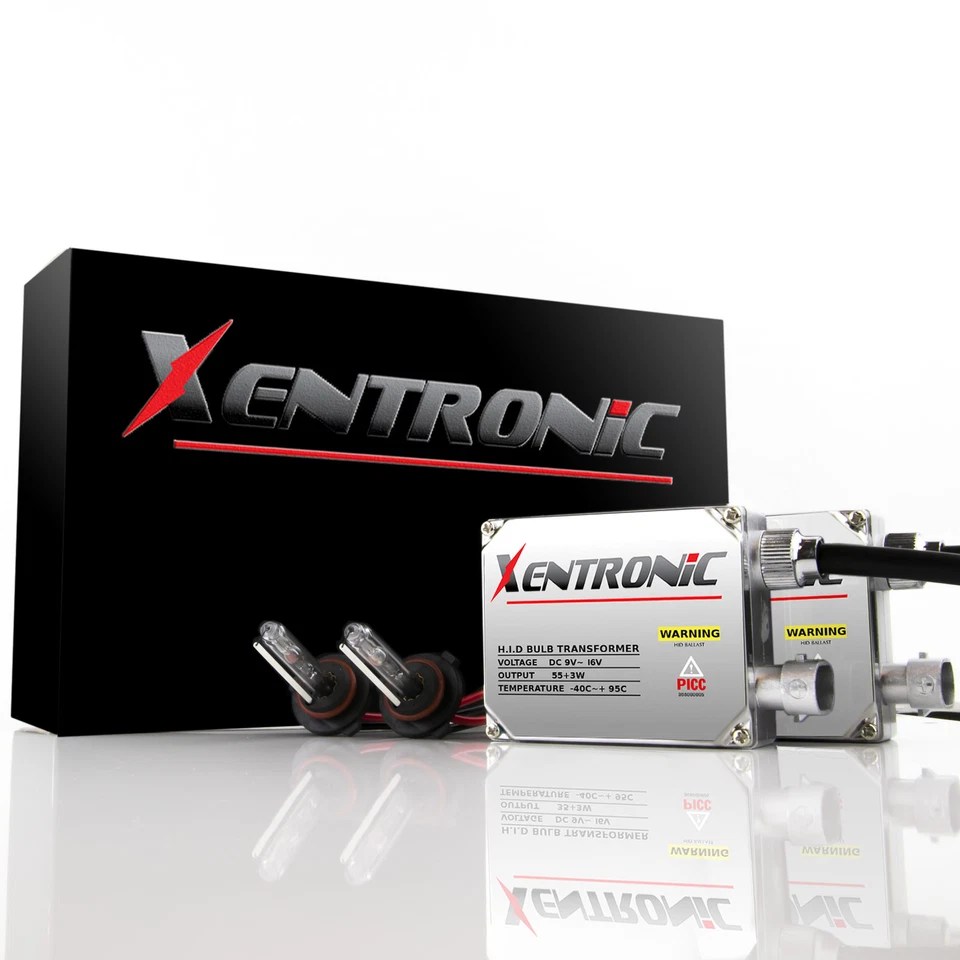 Xentronic HID KIT Xenônio 9003 H4 Hi-Lo 6000k Branco Luzes de Conversão Alta e Baixa - Imagem 1 de 4