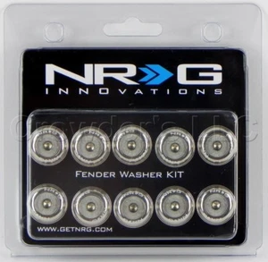 NRG Silver 10 Piece Fender Washer Kit FW-100SL - Picture 1 of 3