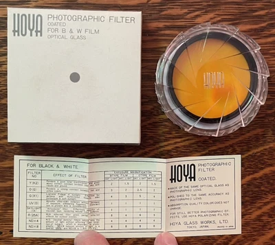 FOR CAMERA~ HOYA LENS~ 55.0s ORANGE (G) NEW IN BOX~WITH PAPERWORK~JAPAN - Image 1 of 4