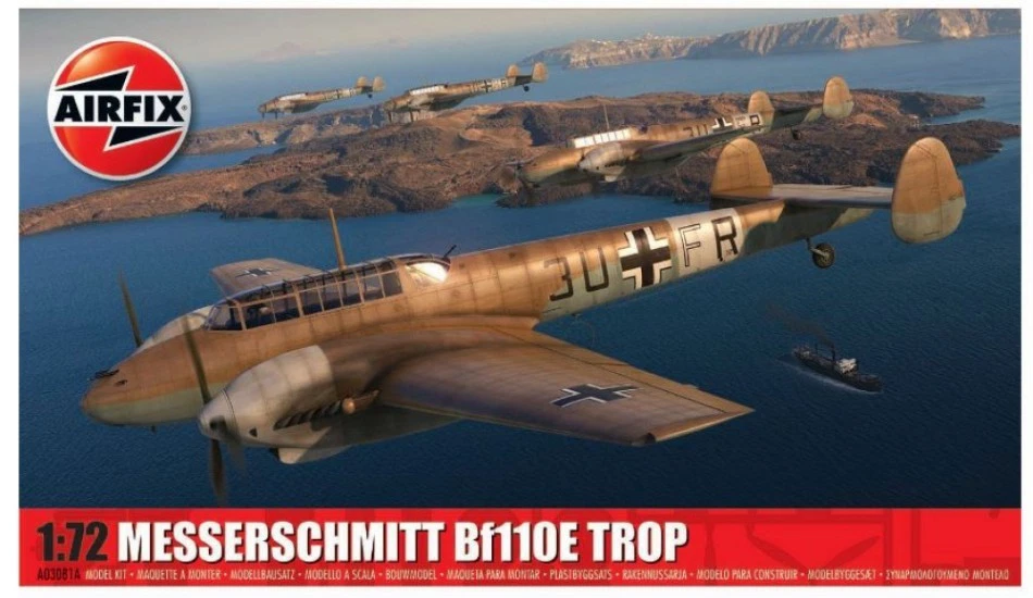 MESSERSCHMITT Bf110E E-2 TROP KIT 1:72 - Immagine 1 di 1