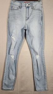 Guess Jeans Stretchy Curvy Women 27  RN62135 Distressed Skinny Jeans Medium Wash - Picture 1 of 13
