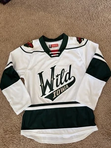 CCM Iowa Wild Trikot Herren SM Weiß AHL Hockey Trikot Canada Made Brandneu - Bild 1 von 9