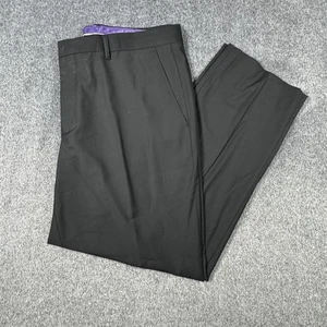 Vinci Hose Herren 38 x 30 (29 Schrittlänge) schwarz vorne flach gerades Bein Hose - Bild 1 von 16