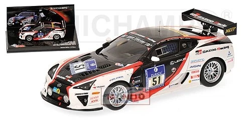 1:43 Minichamps Lexus Lfa Gazoo Hahne Lotterer 24H Nurburgring 2010 437101651 Mo - Immagine 1 di 2