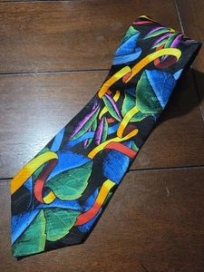 Rush Limbaugh “NO BOUNDARIES” Collection Men's Silk Tie Abstract Ribbon 4" X 56" - Picture 1 of 8