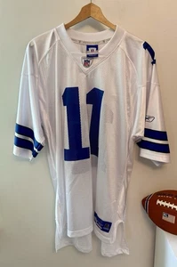 Vintage Herren XL Reebok NFL Drew Bledsoe Dallas Cowboys weiß Away Trikot - Bild 1 von 7