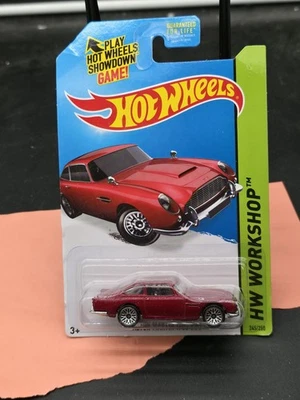 2014 HOT WHEELS RED 1963 ASTON MARTIN DB5, HW WORKSHOP, THEN AND NOW, #245/250 - Image 1 of 2