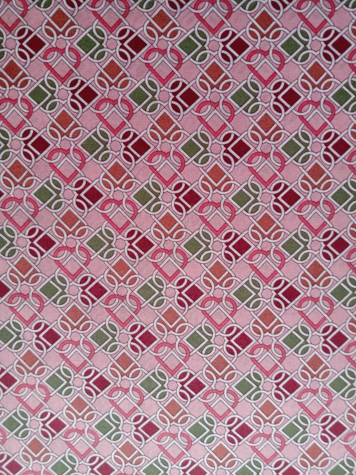 LOVE LINKS - GEOMETRIC - pink - Liberty of London Tana Lawn cotton  44 x 30 cm - Image 1 of 3