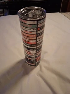 80er Cassette Steel Tumbler Indie, Punk, Goth, Rock The Clash Depeche Mode REM  - Bild 1 von 9