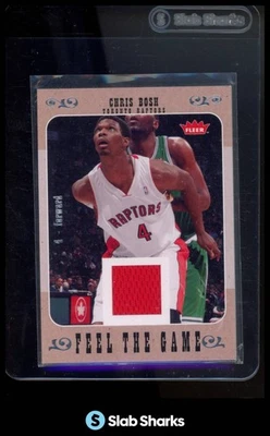 2007 FLEER #FG-CH CHRIS BOSH FEEL THE GAME JERSEY - Imagem 1 de 4