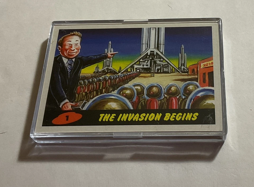 2021 Topps Mars Attacks Invasion 2026 -10 Card Set Elon Musk Space X Tesla - Image 1 of 1
