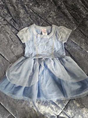 DISNEY Princesa CENICIENTA Suéter Top Manga Corta Vestido Disfraz Vestido 2T Foto 1 de 4