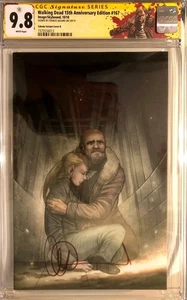 Walking Dead 167 15th Anniversary Takeda Variant Cover B SS CGC 9.8 Virgin SigCA - Picture 1 of 2