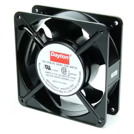 Ventilador axial cuadrado estándar Dayton 4Wt33, 105 Cfm, 230 V Ac, 1 fase, Ip20, Foto 1 de 3