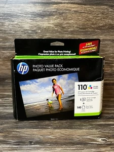 Genuine HP 110 Photo Value Pack Ink Cartridge OEM Tri-Color Exp 05/2015 New - Picture 1 of 7