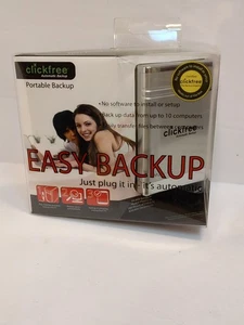 Clickfree Automatic Easy Backup 160GB External Hard Drive Portable Backup - Picture 1 of 7
