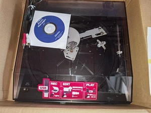 Plattenspieler Denon DP-200USB schwarz - NEU + UNBENUTZT in OVP! USB-Recording - Bild 1 von 7