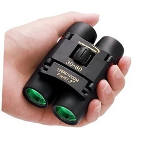 30X60 Small Binoculars for Adults Folding Bird Watching - Mini Compact - Picture 1 of 8