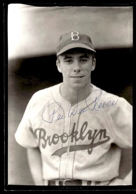 Fotografía Autógrafo Original George Burke Firmada por Pee Wee Reese 5 x 7" *T261 Foto 1 de 3
