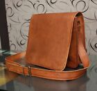 11" Satchel Leather Messenger Brown Vintage Genuine Cross-body Shoulder Ipad Bag