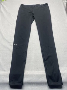 Under Armour Womens Black Athletic Cropped Compression Leggings Sz Small - Picture 1 of 13