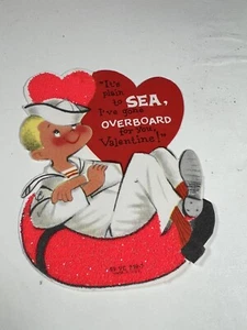 Biglietto San Valentino vintage marinaio - Foto 1 di 2