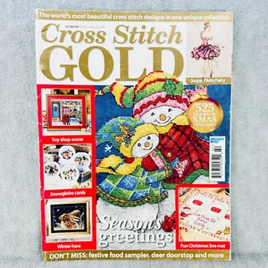 Cross Stitch Gold Magazine Seasons Greetings Snowman Toy Shop Jan Feb #63 - Picture 1 of 4