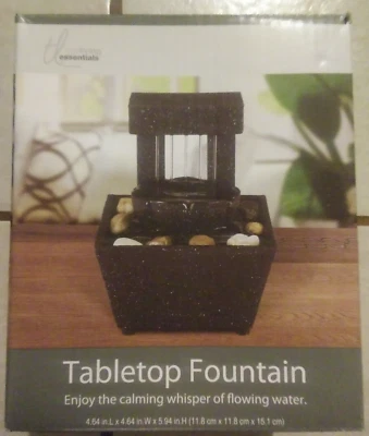 Fuente de agua de mesa Trueliving Essentials decoración interior - gris - calmante... Foto 1 de 3