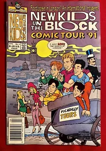 Harvey Rockcomics THE NEW KIDS ON THE BLOCK Comic Tour #4 Comic Book April 1991 - Picture 1 of 4