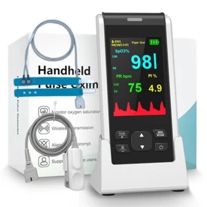 Oxímetro de pulso portátil punta de dedo SpO2 PR ritmo cardíaco dedo monitor de oxígeno en sangre - Imagen 1 de 1