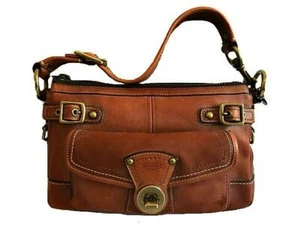 NICE COACH VTG WHISKEY VACHETTA LEATHER LEGACY SATCHEL TOTE SHOULDER BAG PURSE - Picture 1 of 1