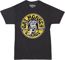 Gas Monkey Garage Equipped Gold Tooth Logo T-Shirt - Charcoal New