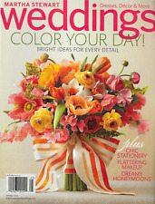 Martha Stewart Weddings Magazine Bridal Gowns Makeup Flowers Stationery 2012